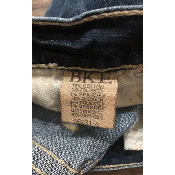 BKE Mya Skinny Jean Womens Size 26,5x31 Stretch Blue Jeans - Picture 5 of 7